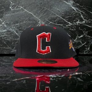 NEW Cleveland Guardians 2 Tone SnapBack Capn On Melrose Adjustable Cap Green UV